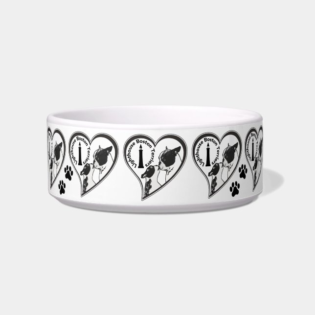 Écuelle Phare Boston Terrier Pet Bowls (Devant)