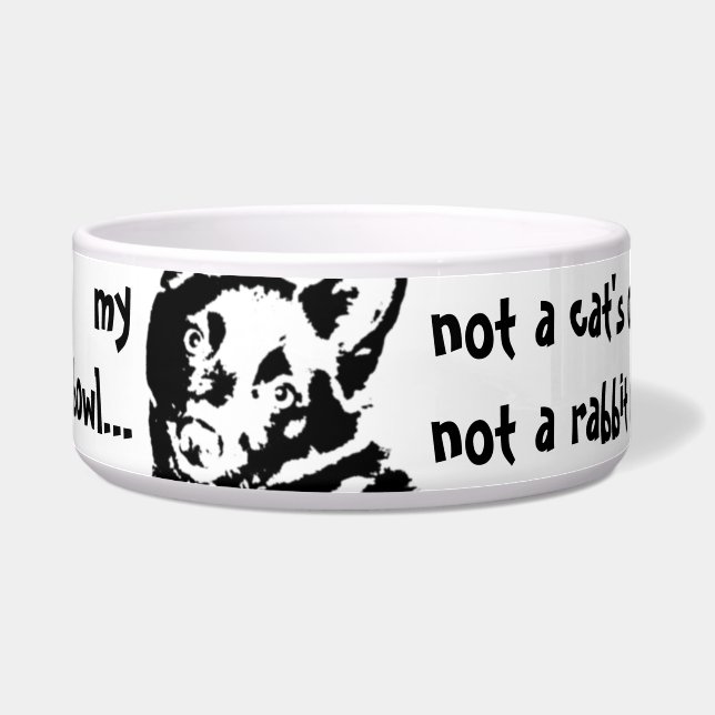 Écuelle Photo de Chien Schipperke (Gauche)