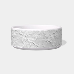 Écuelle Pierre texturée blanche, Art Abstrait monochrome