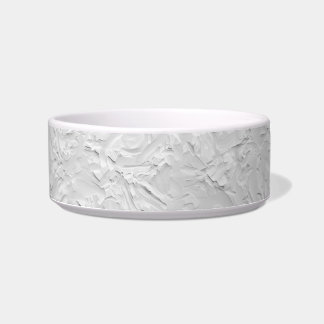 Écuelle Pierre texturée blanche, Art Abstrait monochrome