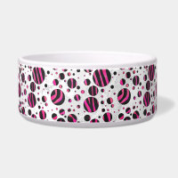 Piloka Dot Zebra noir et rose chaud
