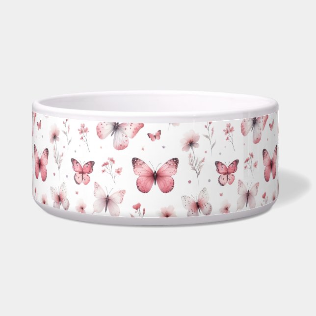 Écuelle Pink Butterflies  (Devant)