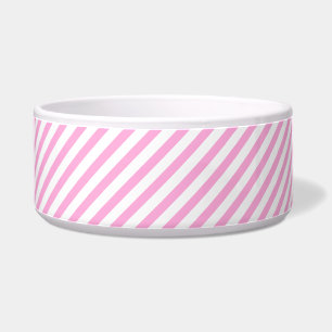 Écuelle Pink et White Diagonal Stripes Bowl