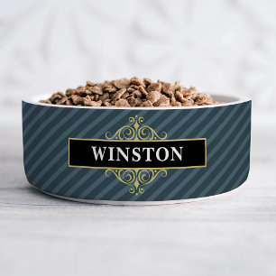Écuelle Pinstripe en or noir Customisé