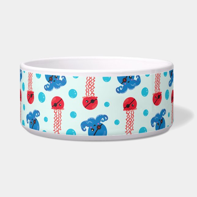 Écuelle Pirate Octopus, Pirate Jellyfish, Sea Animaux (Devant)