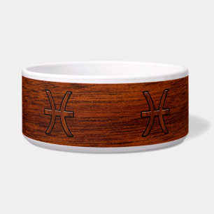 Écuelle Pisces Zodiac Connexion en bois acajou