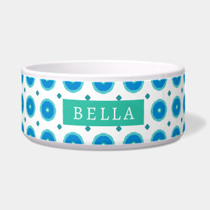 Écuelle Plage de Pétale Cerulean Inspiré Floral Pet Bowl