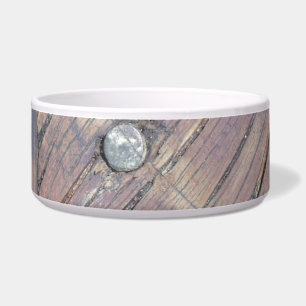 Écuelle Plaque texturée en bois patiné