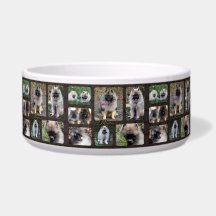 Plat de chien en céramique