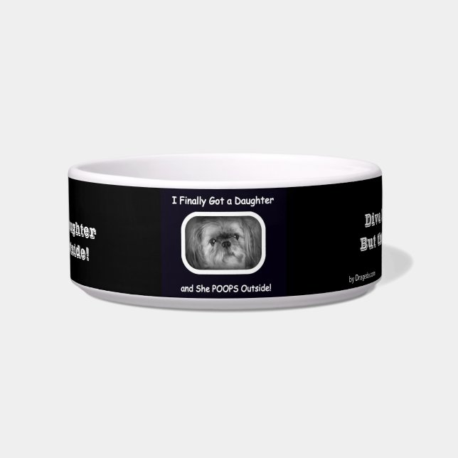 Écuelle Plat mignon de chien pour Shih-Tzu (Devant)