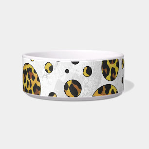 Écuelle Pointe Leopard Brown et Jaune