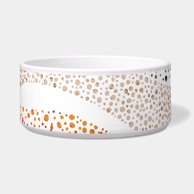 Écuelle Pointillisme Wavy Polka : Doux Doux Textile (Devant)