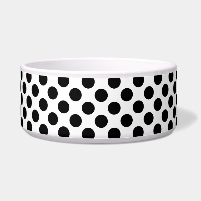 Écuelle Pois, Motif Polka Dot, noir et blanc