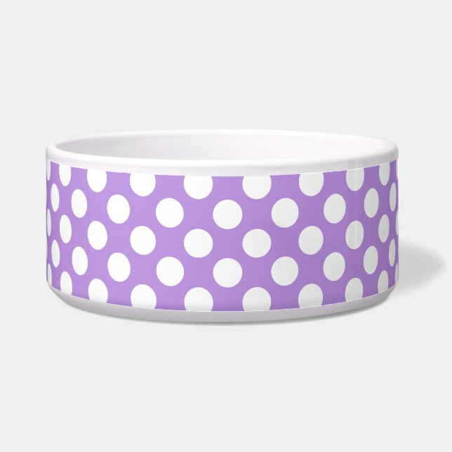 Écuelle Pois violets, Motif à points Polka, points, pointi (Devant)