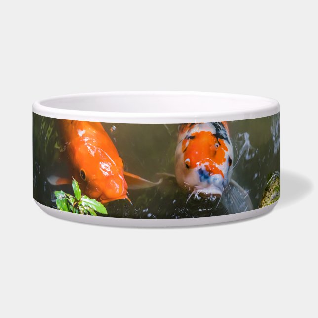 Écuelle Poisson Koi dans un étang (Gauche)