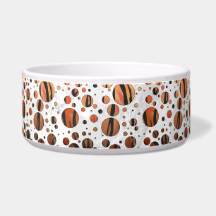 Écuelle Polis Dot Tiger Hot orange et noir