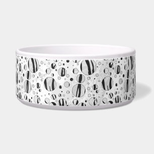 Écuelle Polka Dot Tiger noir et blanc
