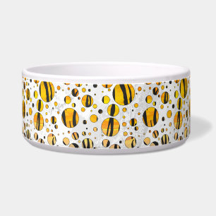 Écuelle Polka Dot Tiger noir et orange