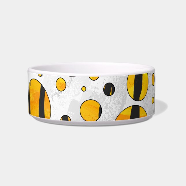 Écuelle Polka Dot Tiger noir et orange (Droite)