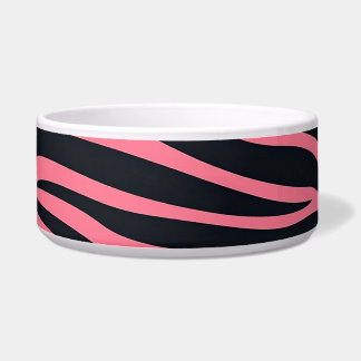 Écuelle Poster de animal Zèbre rose et noir