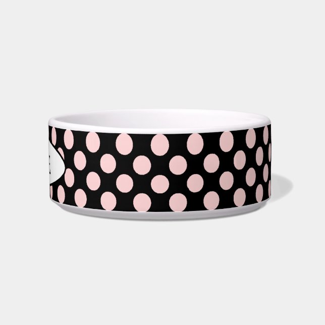 Écuelle Pots Polka pour animaux de compagnie Bowl_Cat ou C (Droite)