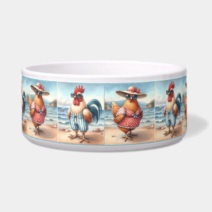Écuelle Poulets en maillots de bain au Seaside Pet Dish