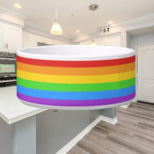 Écuelle Pride Paws : Drapeau Arc-en-ciel