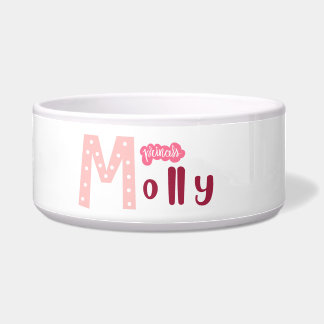 Écuelle princesse Molly - chiens et chats bol personnalisé