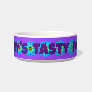 Écuelle Purple Aqua Mandala Motif Boho Pet Bowl