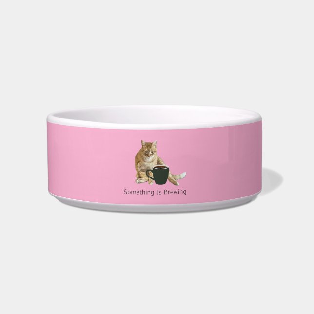 Écuelle Quelque Chose Brûle En Céramique Rose Léger Pet Bo (Devant)
