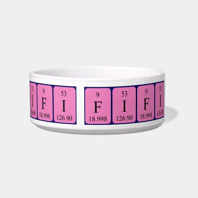 Écuelle Quinze nom de table périodique bowl (Droite)