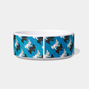 Écuelle Rabbit d'ombre sur bleu