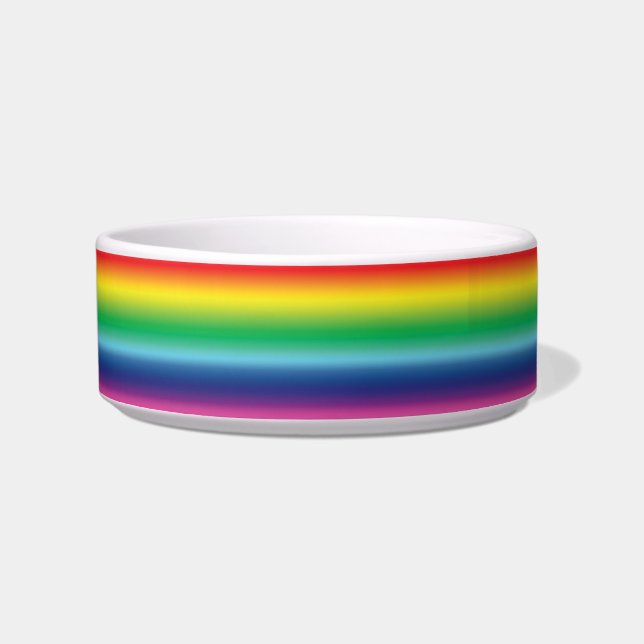 Écuelle Rainbow couleurs fierté lgbtq drapeau gay céramiqu (Devant)