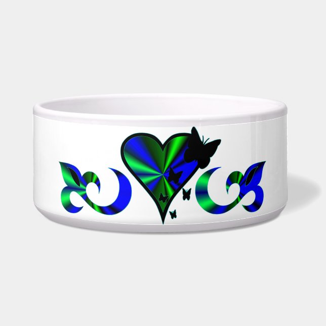 Écuelle Rainbow heart and Butterfly (Devant)