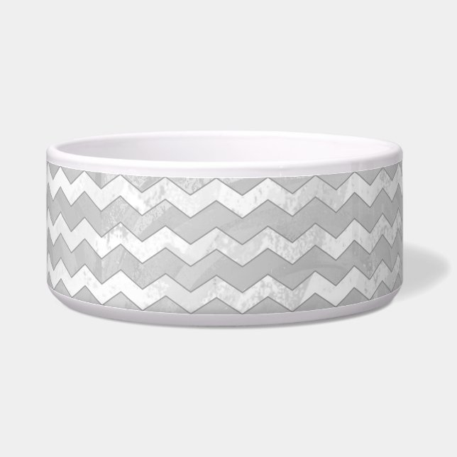 Écuelle Rainy Sky Grey Chevron Motif (Droite)