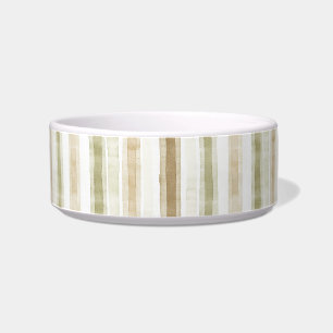 Écuelle Rayures vert brun crème