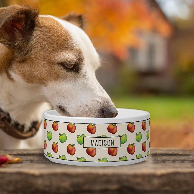 Écuelle Récolte Automne Pomme Fruits Rouge Et Vert Motif (Disclaimer: This image is a digital mockup thus items may not be in scale.)