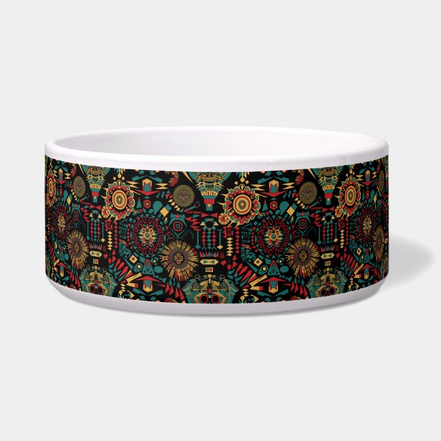Écuelle Repas Turquoise "Motifs Héritage" (Devant)