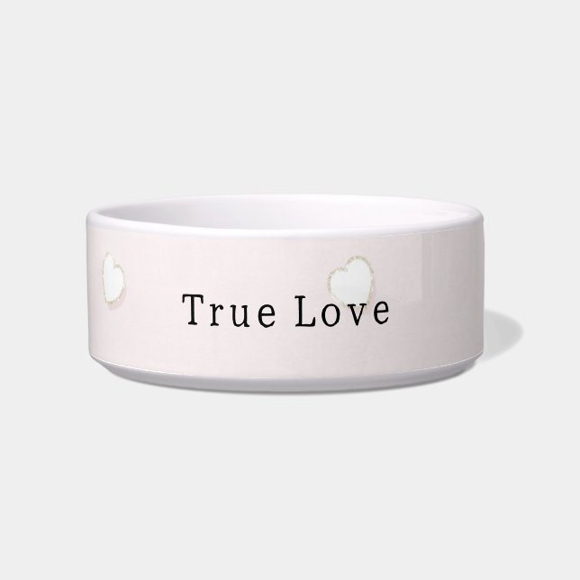 Écuelle Romantic White Hearts Pink Valentine's Day (Devant)