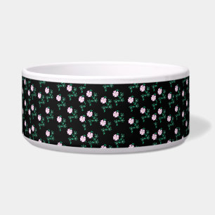 Écuelle Rose de chien - Motif floral sur Arrière - plan no