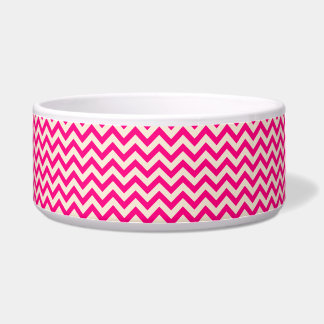 Écuelle Rose et blanc antique Chevron