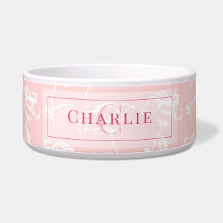 Écuelle Rose Poussiéreuse Fleur Blanche, Monogramme Person