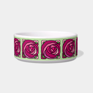 Écuelle Roses vintages Pink et vert motif floral