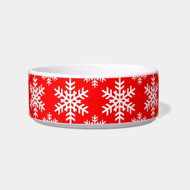 Écuelle Rouge du flocon de neige 4 (Gauche)