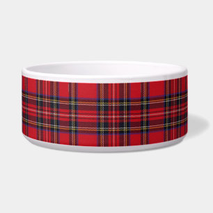 Écuelle Royal Stewart tartan rouge noir plaid