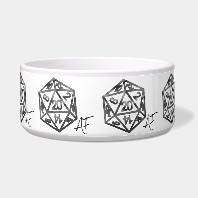 Écuelle RPG Crit AF | Imaginaire Tabletop Retro Gamer Dice (Devant)