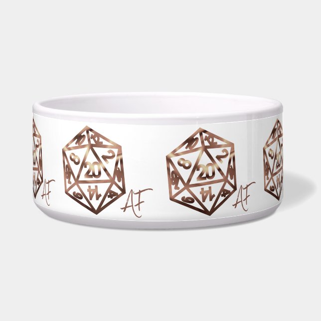 Écuelle RPG Crit AF | Jeu de plateau Imaginaire en cuivre (Devant)
