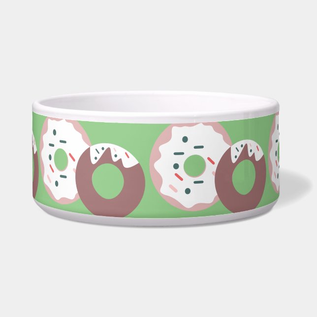 Écuelle Saupoudrer de beignets de Noël Rouge Vert Frosted (Devant)