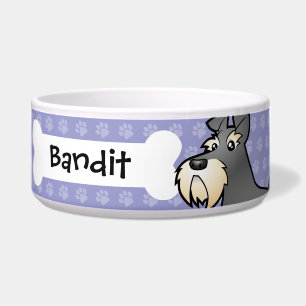 Écuelle Schnauzer géant/standard/miniature de bande
