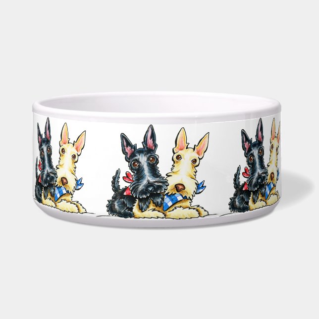 Écuelle Scottie En vichy Cuties (Devant)